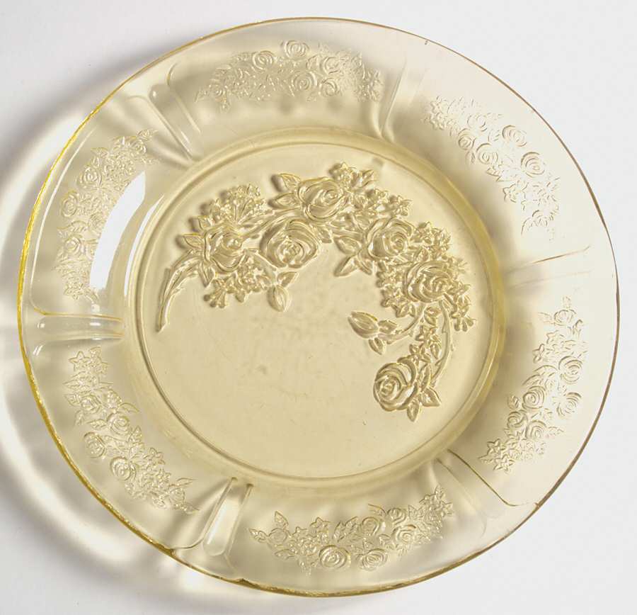 Sharon Amber 7" Salad Plate by Federal Glass -1