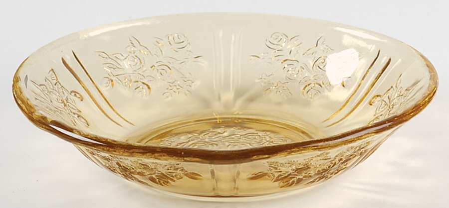 Sharon Amber Small Fruit Dessert Bowl by Federal Glass -1