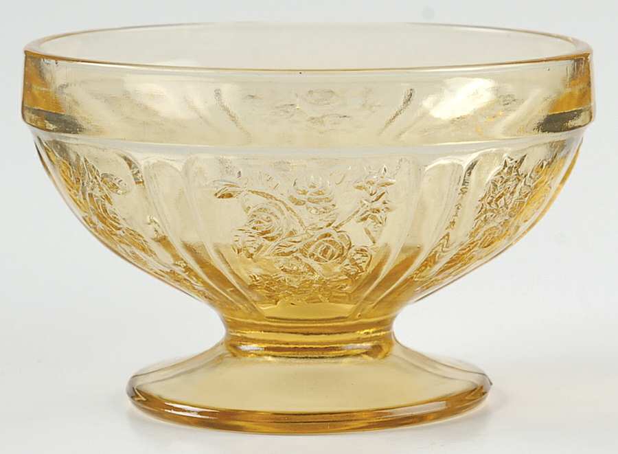 Sharon Amber Champagne/Tall Sherbet by Federal Glass -1