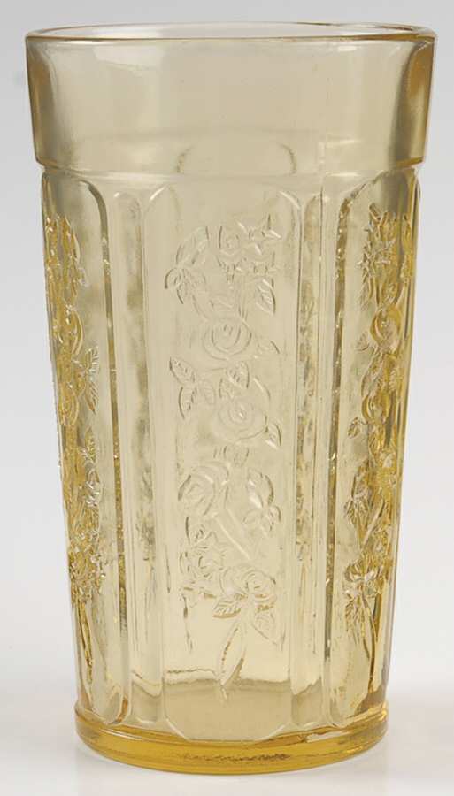 Sharon Amber 12 Oz Flat Thick Tumbler by Federal Glass -1