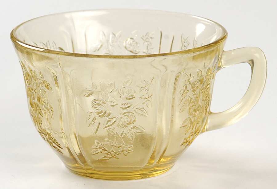 Sharon Amber Cup Only by Federal Glass -1