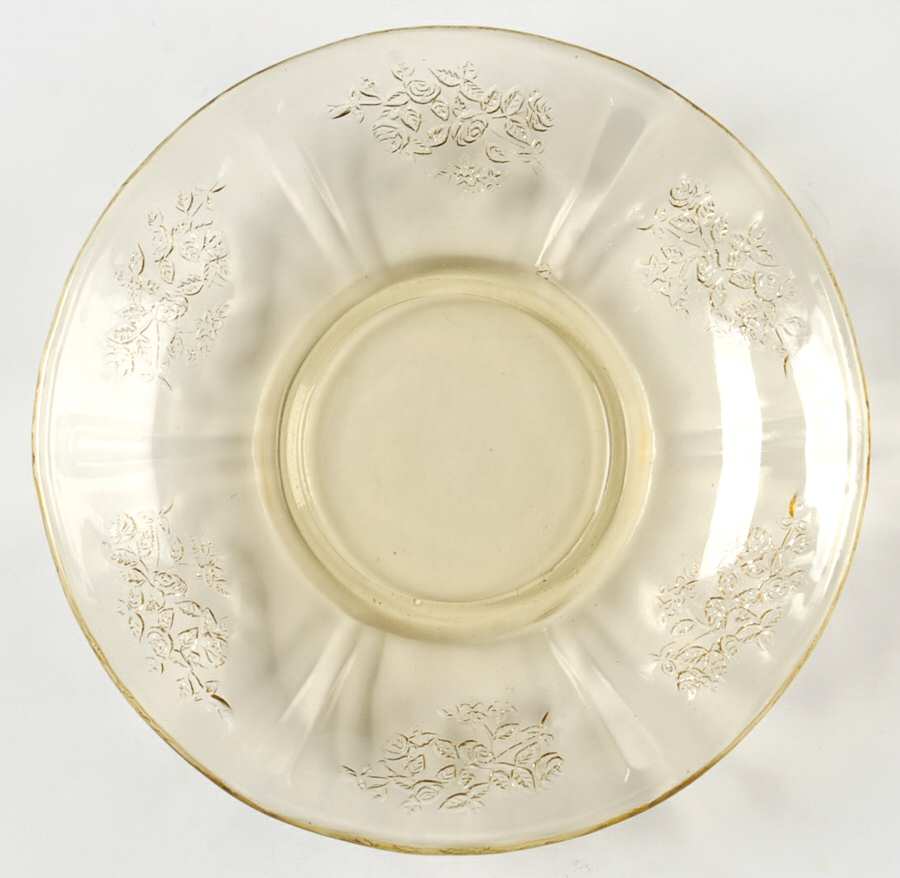 Sharon Amber Saucer Only by Federal Glass -1