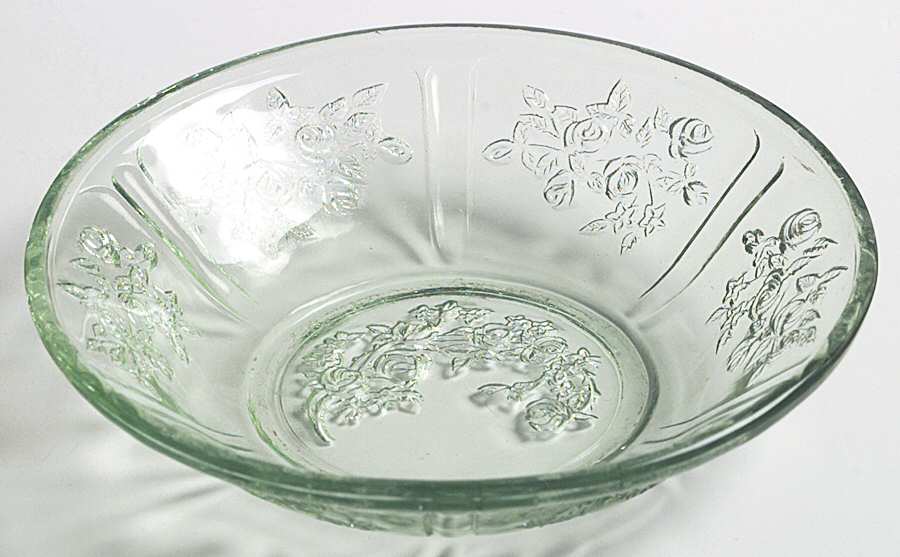 Sharon Green Small Fruit Dessert Bowl by Federal Glass -1