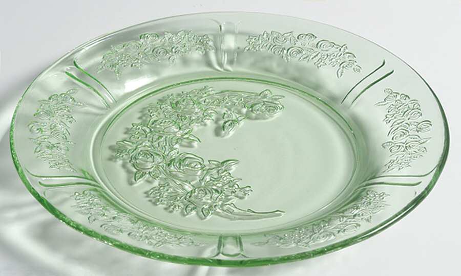 Sharon Green 7" Salad Plate by Federal Glass -1