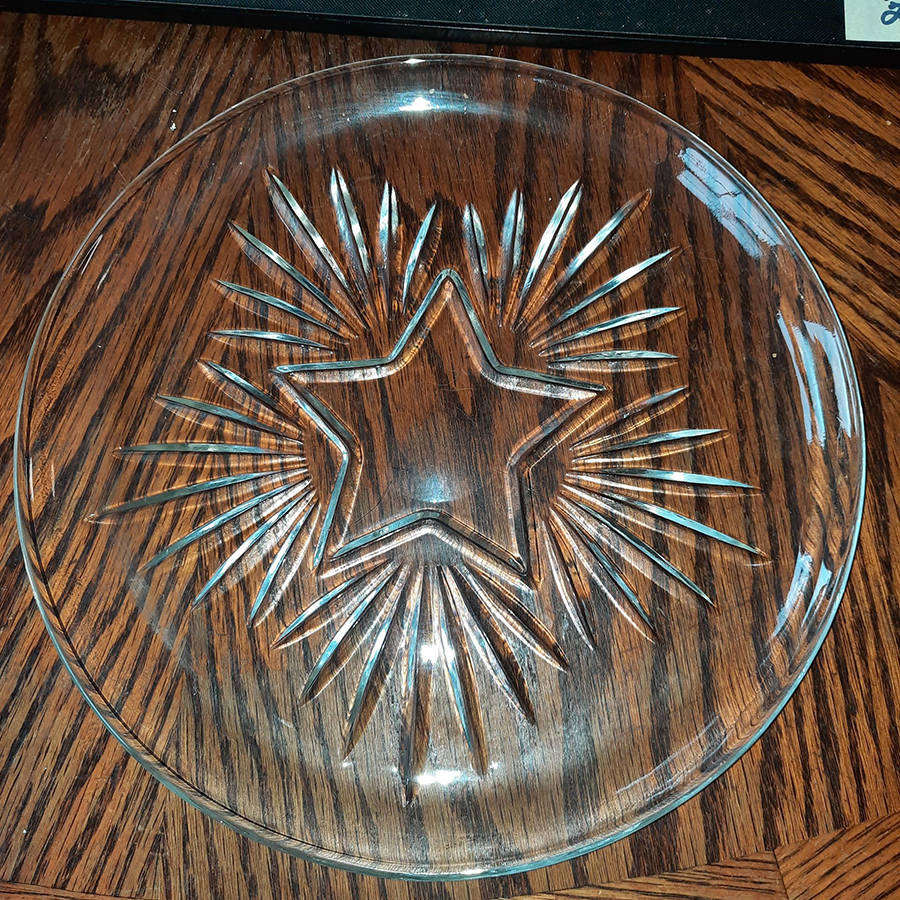 Star Clear Dinner Plate by Federal Glass -1