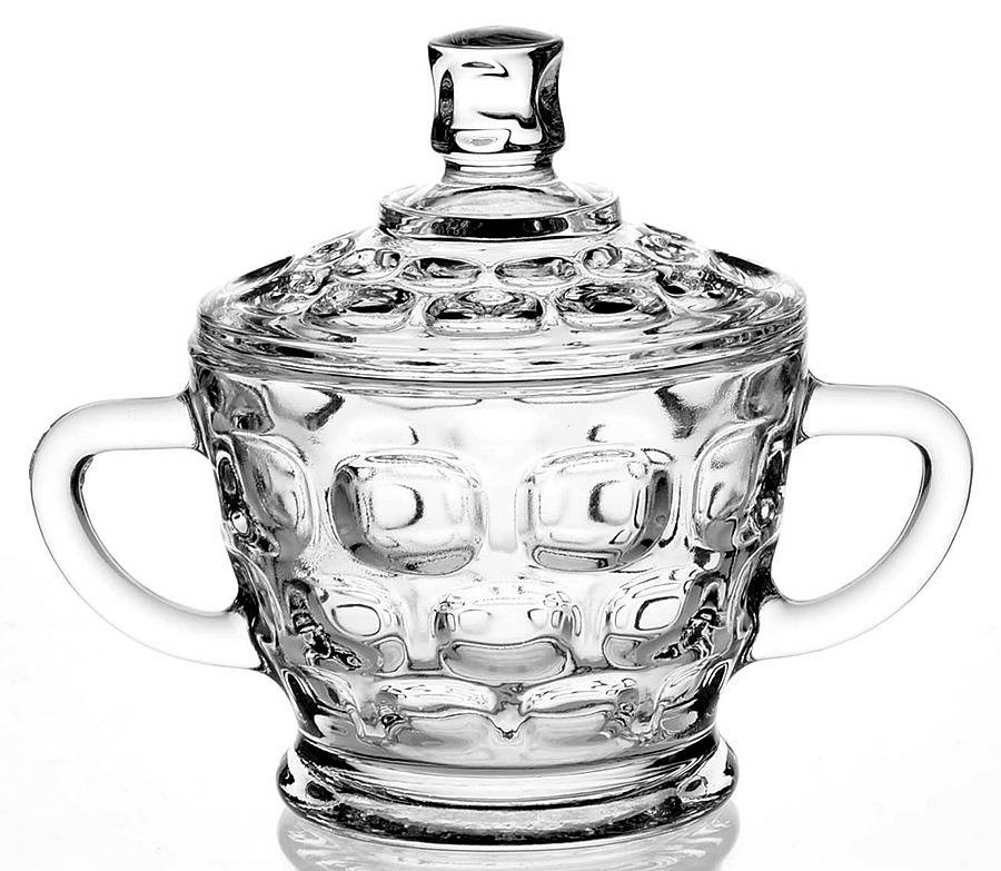 Yorktown (Colonial) Sugar Bowl & Lid by Federal Glass -1