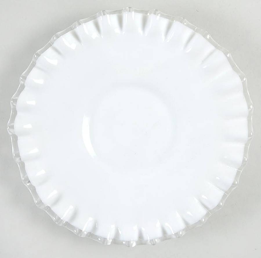 Silver Crest Saucer only by Fenton-1