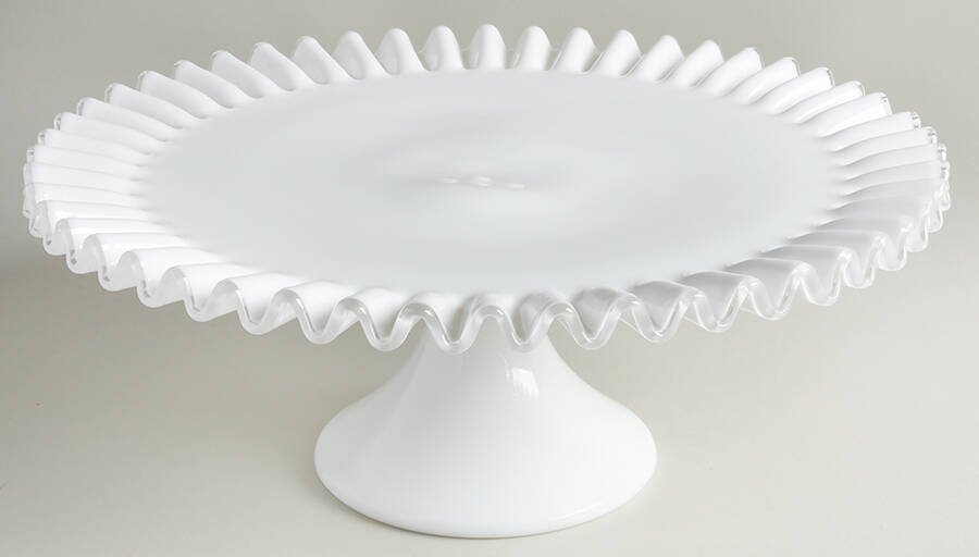 Silver Crest 12" Diameter Cake Stand/Pedestal by Fenton-1