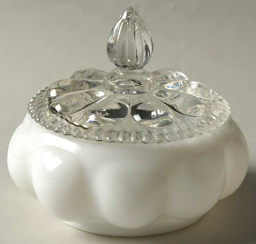 Silver Crest Puff Jar & Lid by Fenton-1