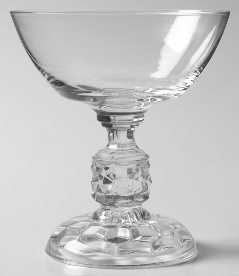 American Lady Clear (Stem 5056) Champagne/Tall Sherbet by Fostoria-1