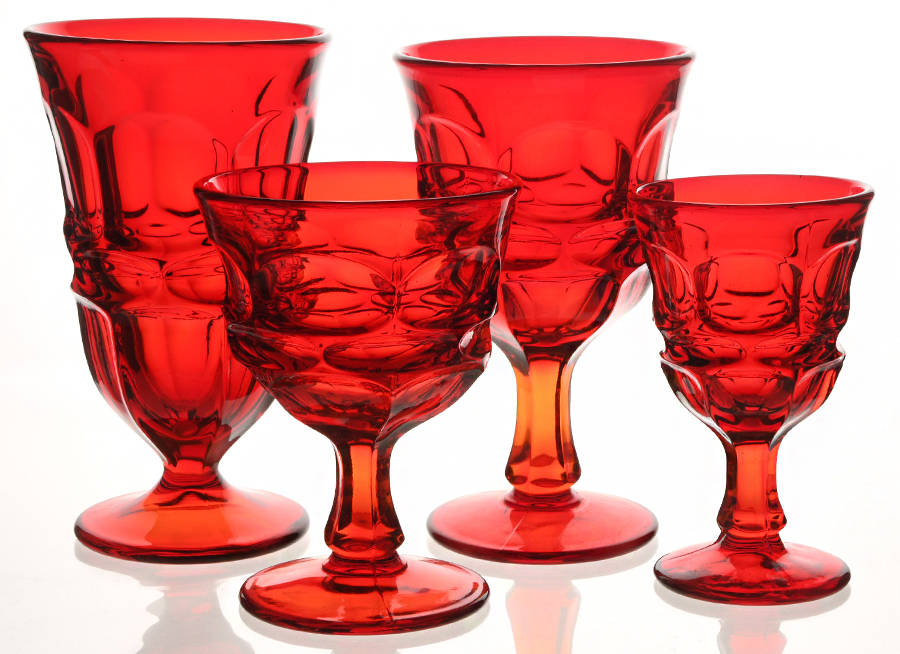 Argus Ruby (Stem 2770) 4 Piece Place Setting by Fostoria-1