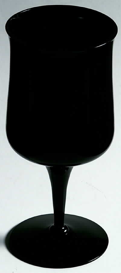 Biscayne Black (Onyx, Stem 6122) Water Goblet by Fostoria-1