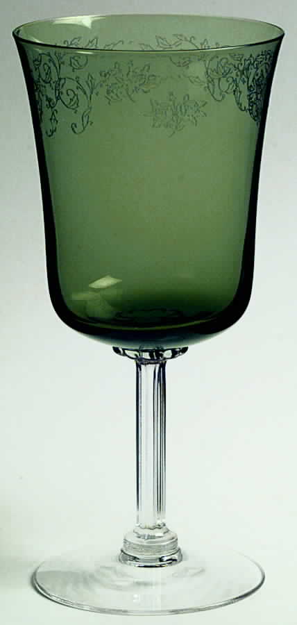 Cameo Green Water Goblet by Fostoria-1