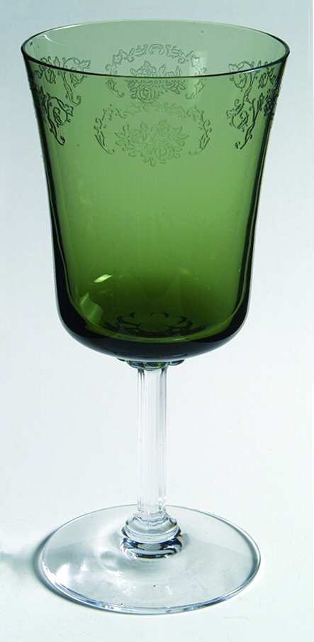 Cameo Green Wine Glass by Fostoria-1
