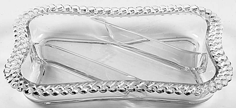 Colony 10" Oblong 3 Part Relish by Fostoria-1