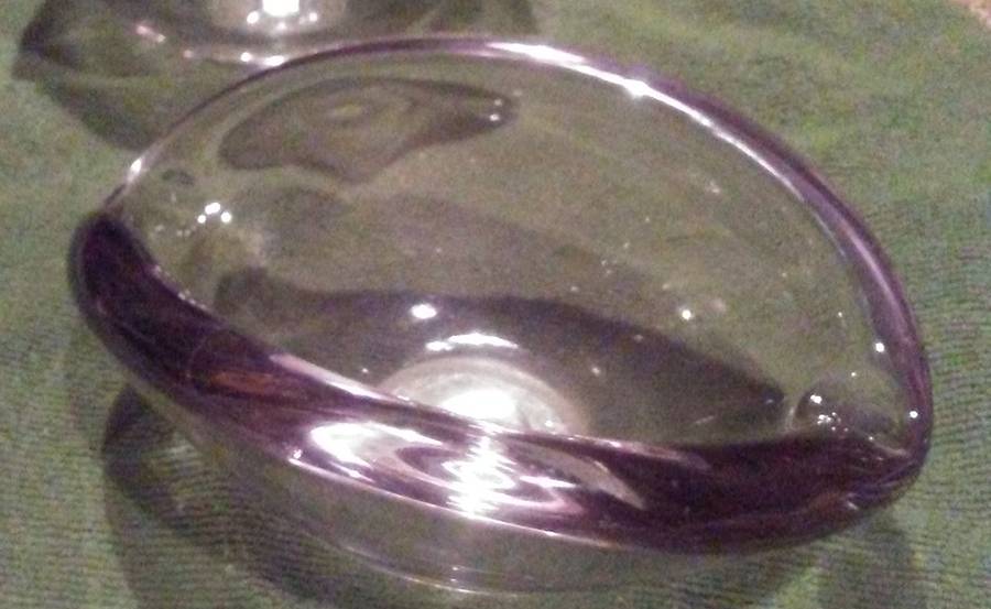Contour Clear Oval Ashtray by Fostoria-1