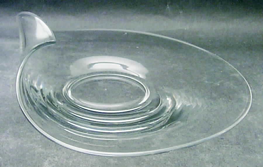 Contour Clear Contour Blank Snack Plate by Fostoria-1