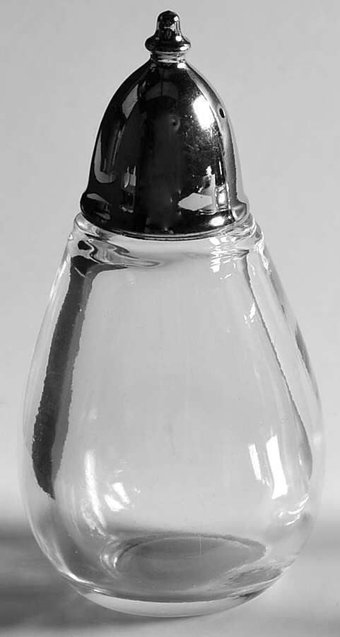 Contour Clear Mini Shaker with Metal Lid by Fostoria-1