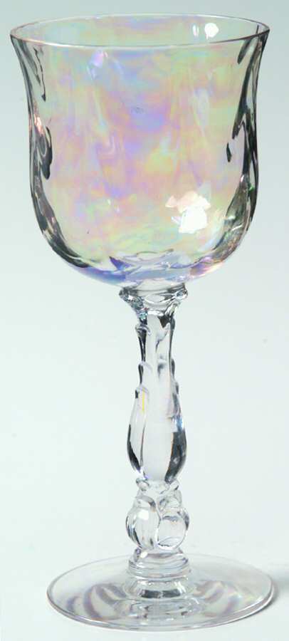 Coral Pearl (Iridescent) Wine Glass by Fostoria-1