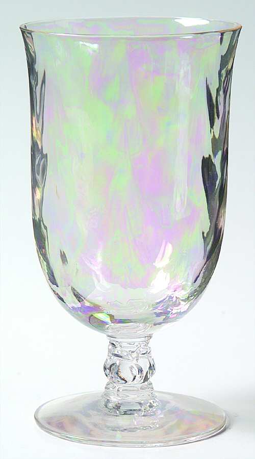 Coral Pearl (Iridescent) Footed Tumbler by Fostoria-1