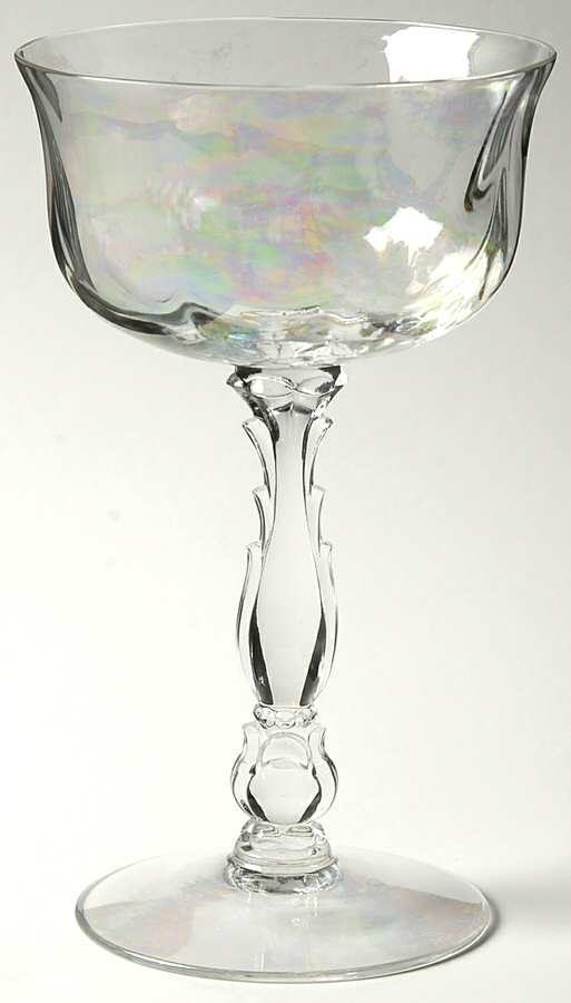 Coral Pearl (Iridescent) Champagne/Tall Sherbet by Fostoria-1