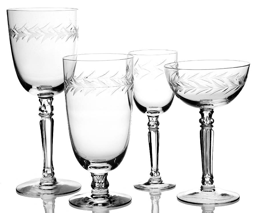 Holly Clear (Stem 6030) 4 Piece Place Setting by Fostoria-1