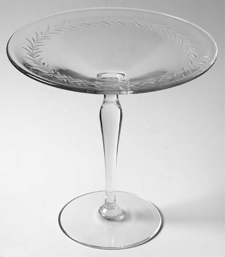Holly Clear (Stem 6030) Tall Compote by Fostoria-1