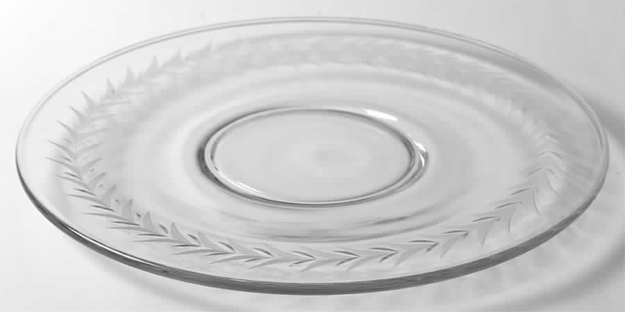 Holly Clear (Stem 6030) Sandwich Plate by Fostoria-1