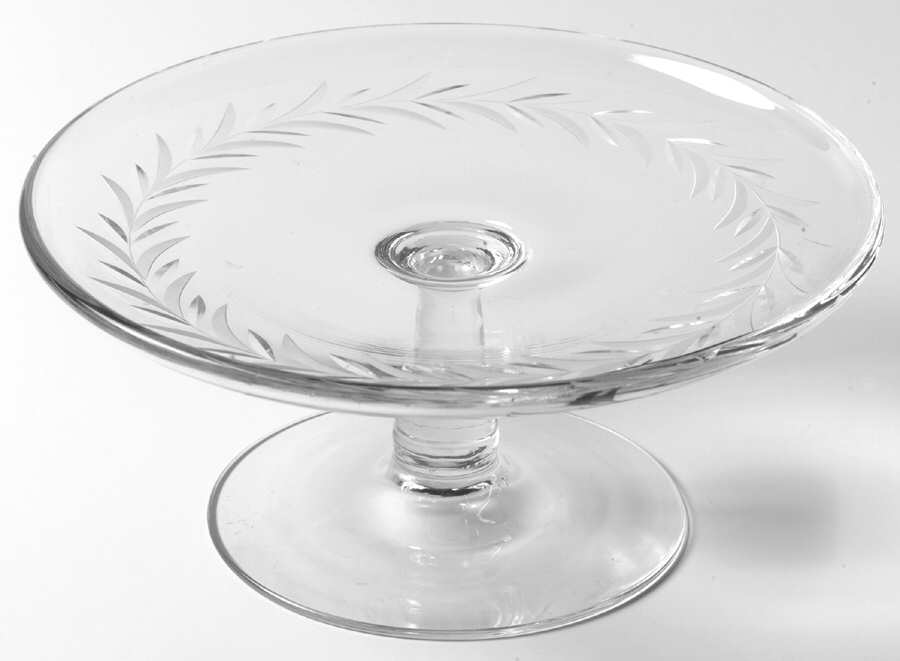 Holly Clear (Stem 6030) Cheese Stand by Fostoria-1