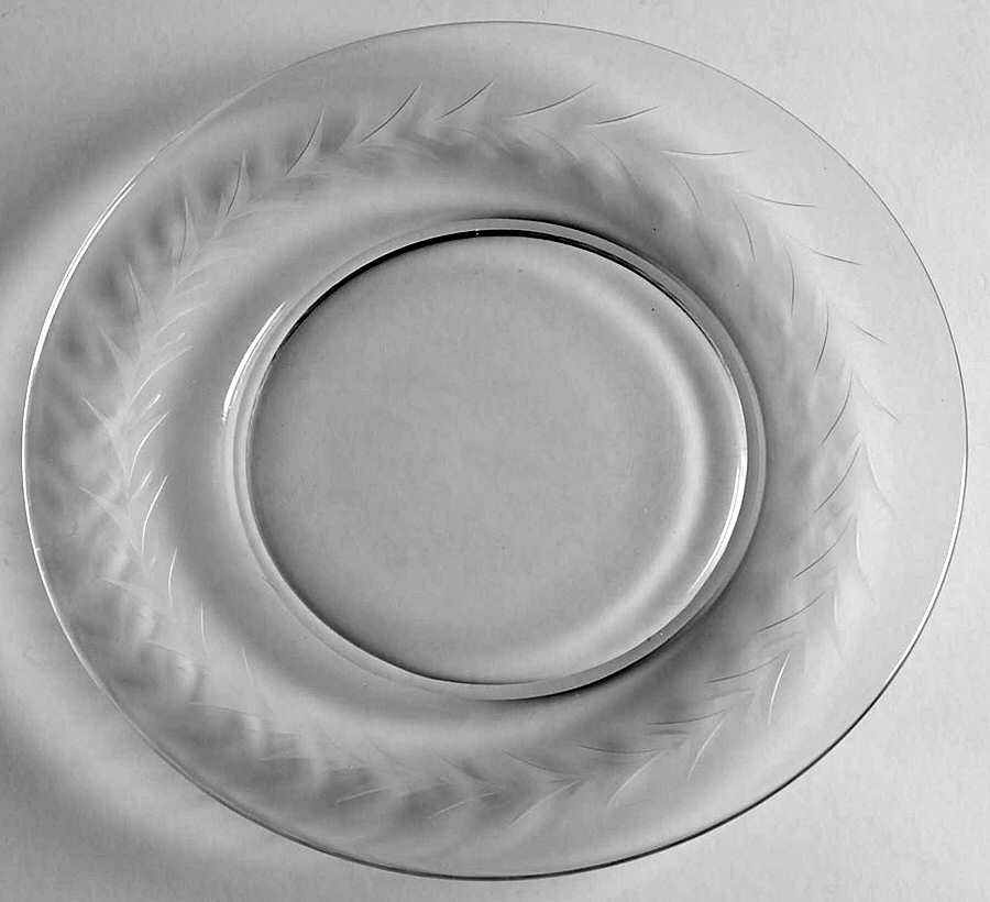 Holly Clear (Stem 6030) 7" Salad Plate by Fostoria-1