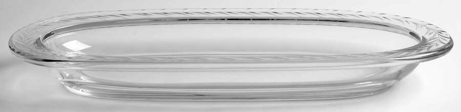 Holly Clear (Stem 6030) 11" Oval Celery by Fostoria-1