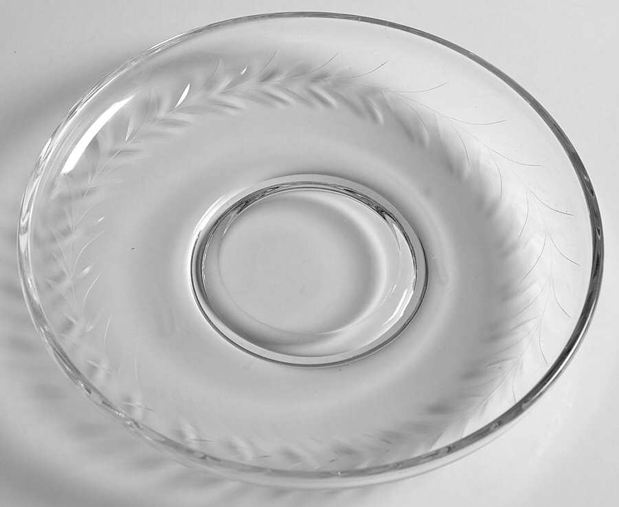 Holly Clear (Stem 6030) Mayonnaise Underplate Only by Fostoria-1