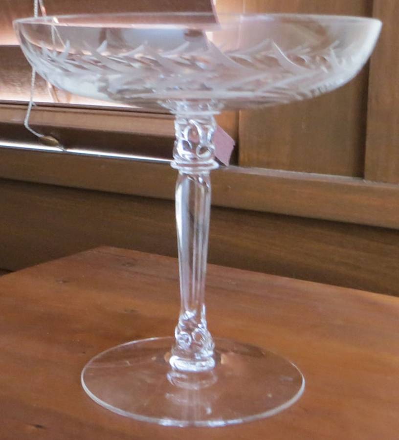 Holly Clear (Stem 6030) Round Compote (Height X Width) by Fostoria-1