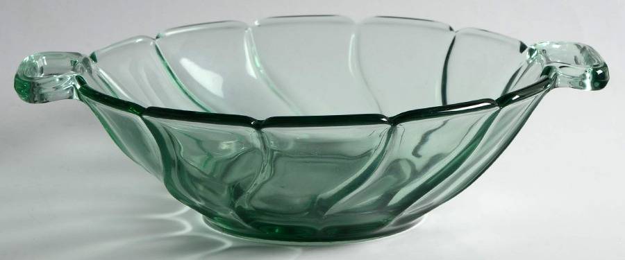 Jamestown Green Handled Bowl by Fostoria-1