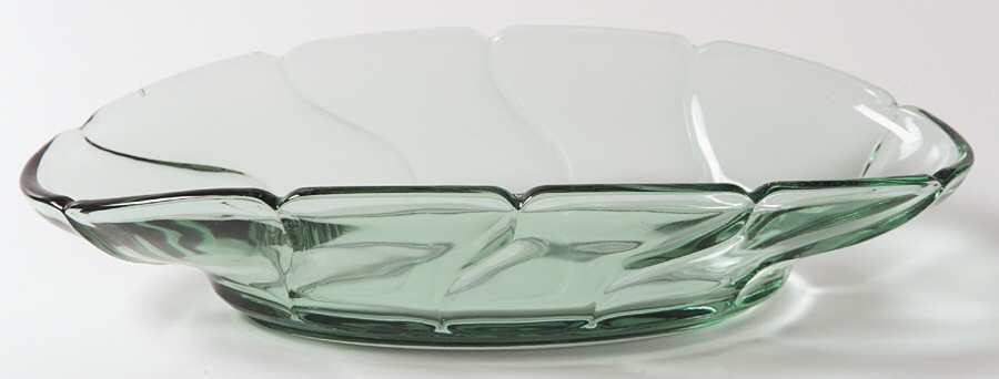 Jamestown Green 9" Oval Celery by Fostoria-1