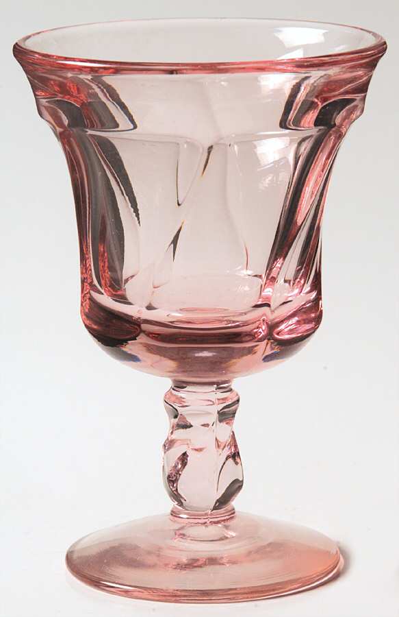 Jamestown Pink Wine Glass by Fostoria-1