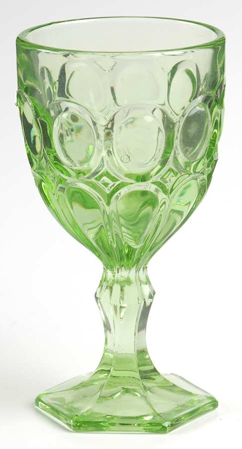 Moonstone Green Wine Glass by Fostoria-1