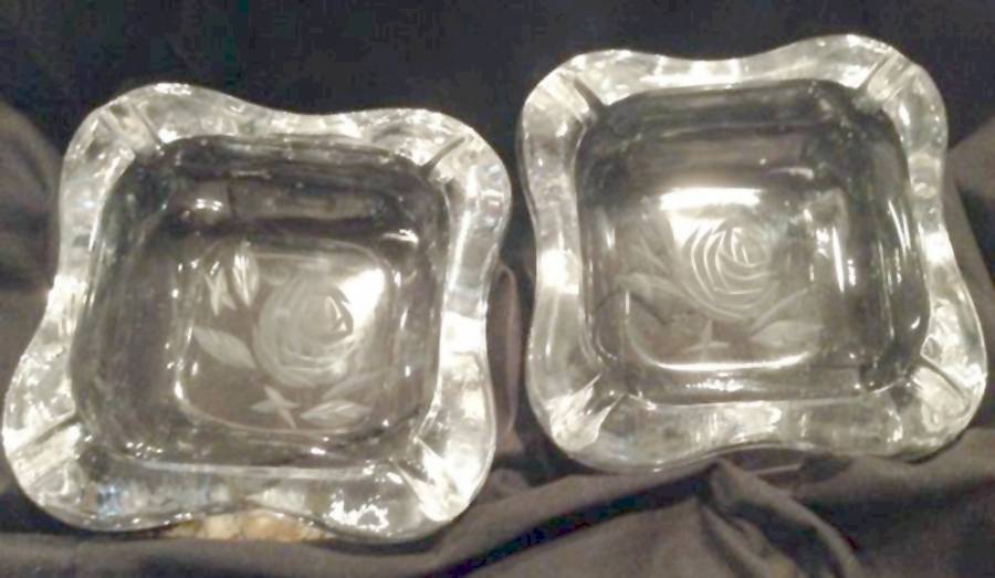 Rose 4" Ashtray by Fostoria-1