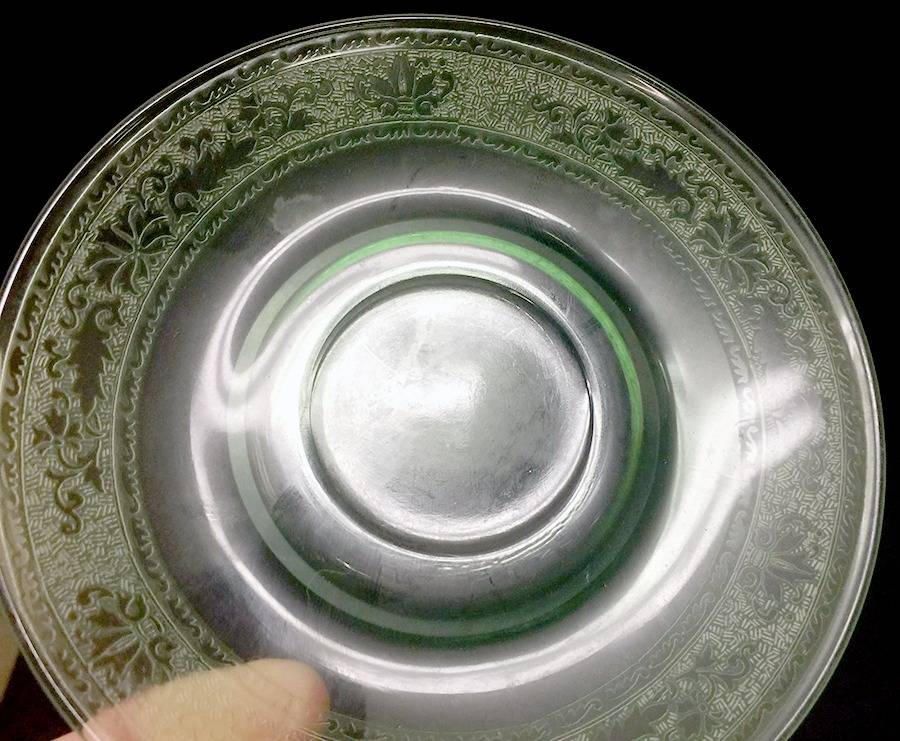 Royal Green Cream Soup Saucer Only by Fostoria-1