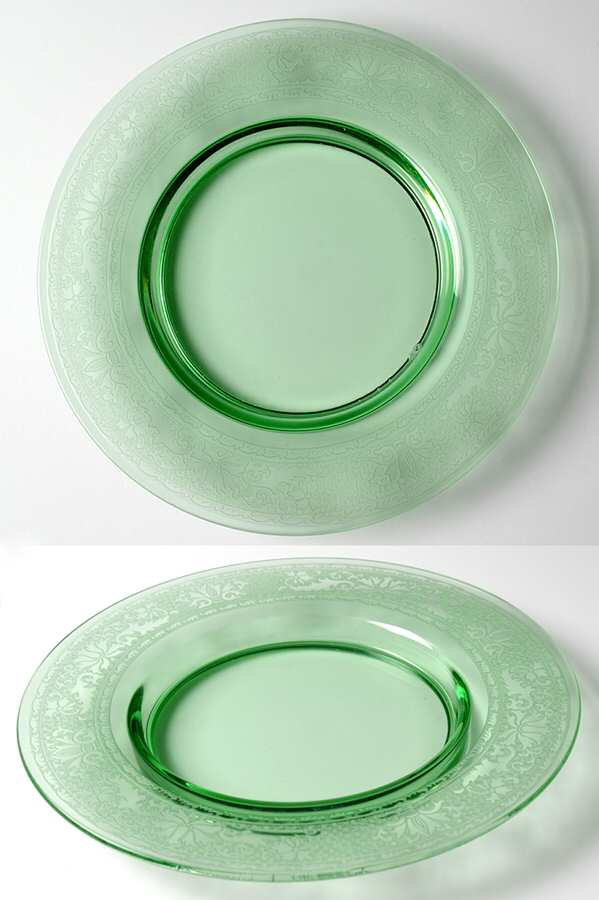 Royal Green Luncheon Plate by Fostoria-1