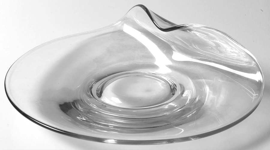 Shell Pearl Contour Blank Snack Plate by Fostoria-1