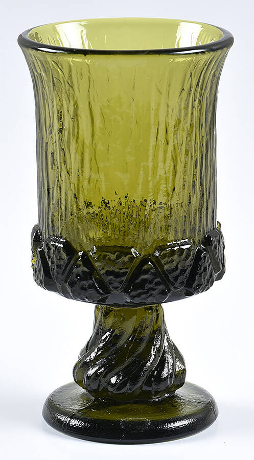 Sorrento Green Water Goblet by Fostoria-1