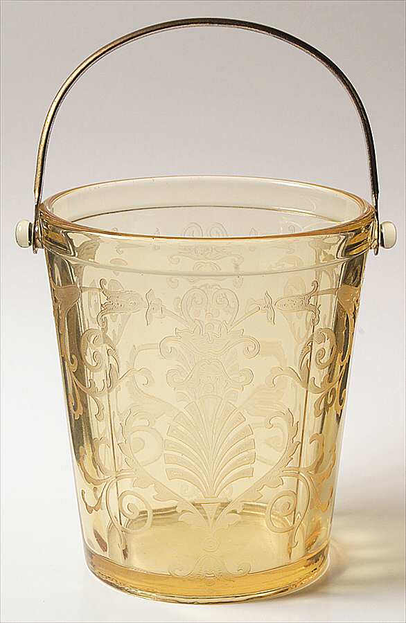 Versailles Topaz (No Trim) Ice Bucket with Detachable Handle by Fostoria-1