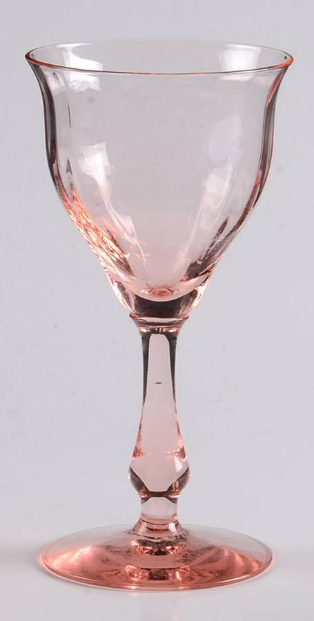 FRY1-5-PINK (STRAIGHT OPTIC) Wine Glass by Fry-1