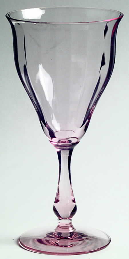FRY1-5-PINK (STRAIGHT OPTIC) Water Goblet by Fry-1