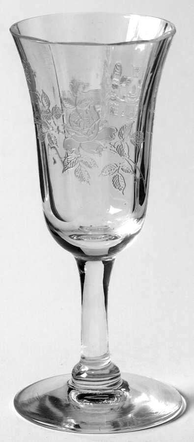 Rose Cordial Glass by Fry-1
