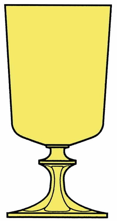 Alfresco Topaz (Saffron) Water Goblet by Franciscan-1