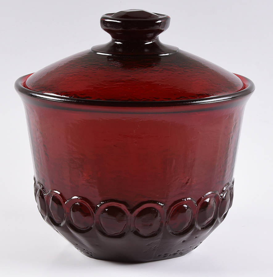 Madeira Ruby (Rancho) Ice Bucket & Lid by Franciscan-1