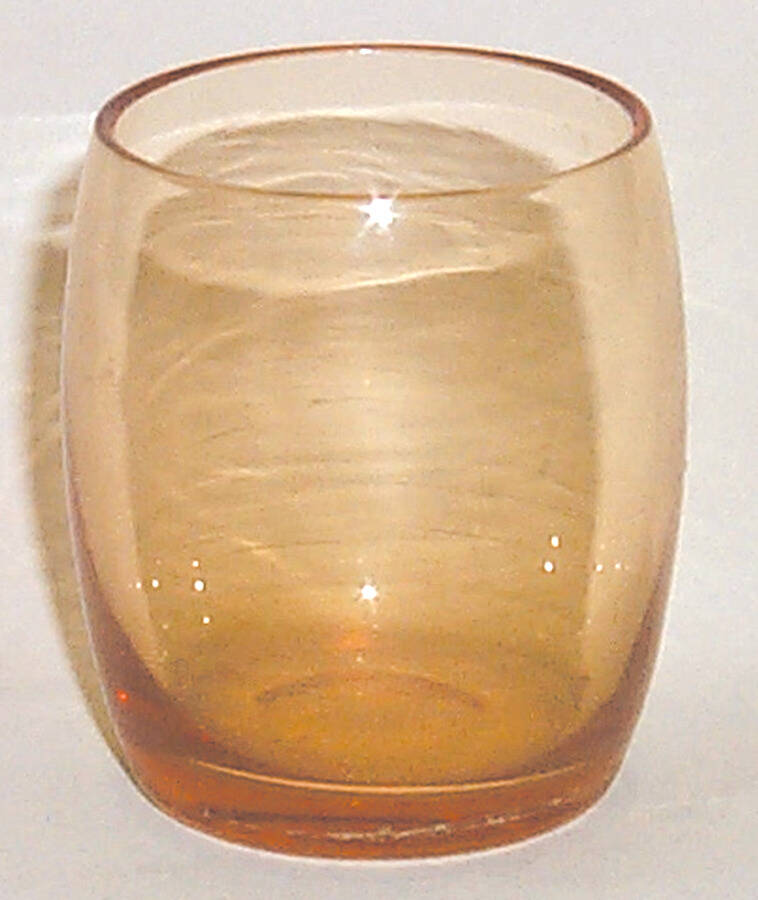 Farber Crystal (Chrome) Amber Shot Glass Liner by Farber Brothers-1