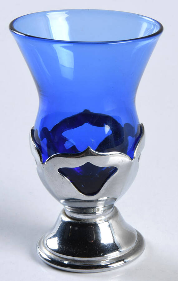 Farber Crystal (Chrome) Royal Blue Cordial by Farber Brothers-1